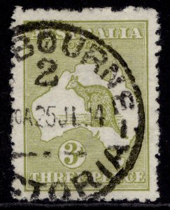 AUSTRALIA GV SG5, 3d olive, FINE USED. Cat £11.