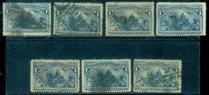 SCOTT # 230, USED, 7 STAMPS, GREAT PRICE!