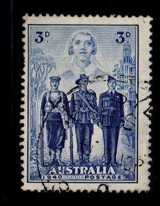 Australia Sc 186 1940 3d Servicemen & Nurse stamp used