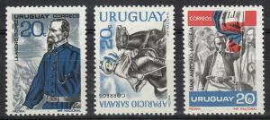 Uruguay Generals (Scott #737-39) MNH 