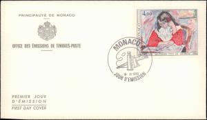 Monaco, Worldwide First Day Cover, Art