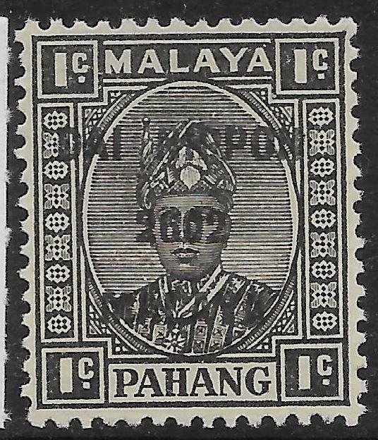 MALAYA-JAP.OCC. SGJ239 1942 PAHANG 1c BLACK MNH