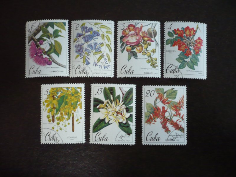 Stamps - Cuba - Scott# 1225-1231 - Used Set of 7 Stamps