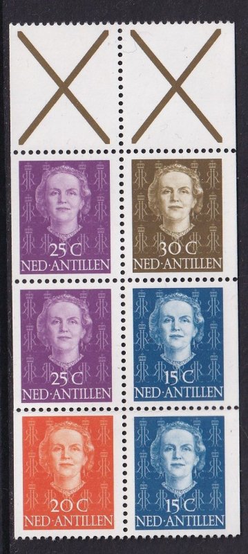 Netherlands Antilles #428 MNH 1979 Juliana X+X+25+30+25+15+20+15c from Booklet