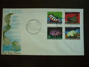 Postal History - Papua New Guinea - Scott# 482-485 - First Day Cover