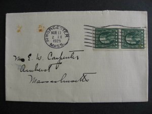 USA 1c Washington imperf vertical pair on cover, check them out! 