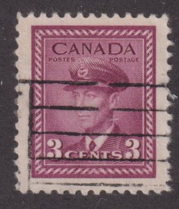 Canada 252 King George VI WWII War 3¢ 1943