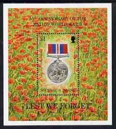 ASCENSION IS. - 1995 - End of World War II, 50th Anniv - Perf Min Sheet - MNH