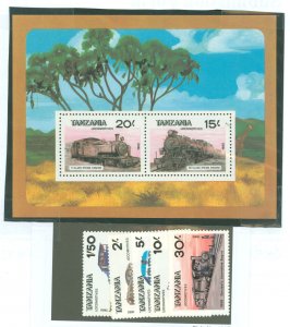 Tanzania #284-289 Mint (NH) Single (Complete Set)