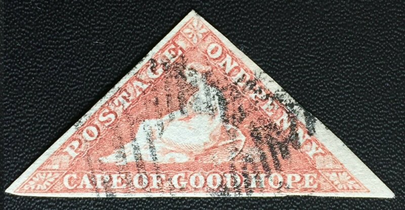 CAPE OF GOOD HOPE 1d TRIANGLE SOUTH AFRICA USED FULL MARGINS C2783