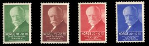 Norway #B5-8 Cat$45, 1935 Nansen, set of four, never hinged