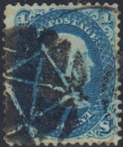 US 86 Early Classics Fine Used Dark Blue Sound E Grill, Bold Fancy Cancel c...