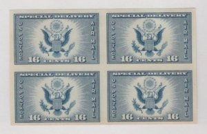 U.S. Scott Scott #771 Special Delivery Airmail Imperf Stamp - Mint NH Block of 4