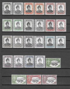 BRUNEI 1964/72 SG 118/29 + 118ab/29ab, 130/1 MNH Cat £163