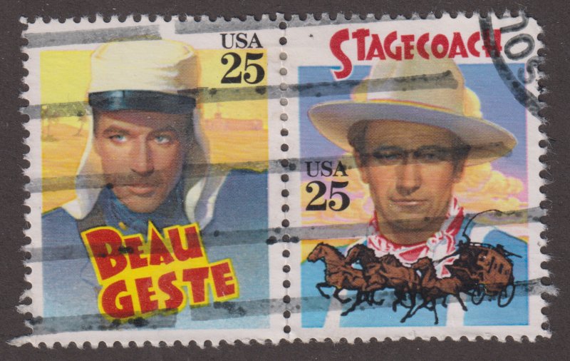 United States 2448-48 Beau Geste - Stagecoach 1990