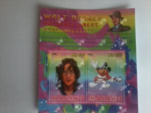 MALAWI SHEET DISNEY 2D TWO DIMENSIONS LENNON SINGERS 