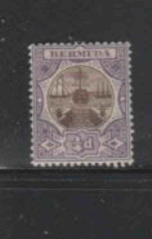 BERMUDA #31 1908 1/4p DRY DOCK MINT VF LH O.G
