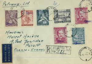 95442 - POLAND - POSTAL HISTORY - GROSZY Overprinted Stamps on COVER 1951-