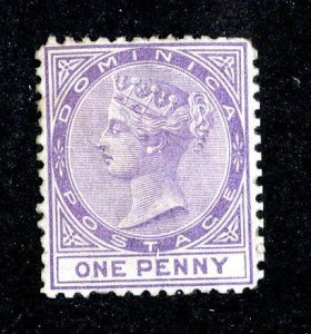 7703 BCX  1874 Dominica Scott# 1 p.12½ MNG cat. $170. ( Offers welcome )