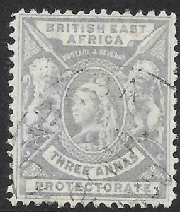 BRITISH EAST AFRICA SG69 1896 3a GREY USED