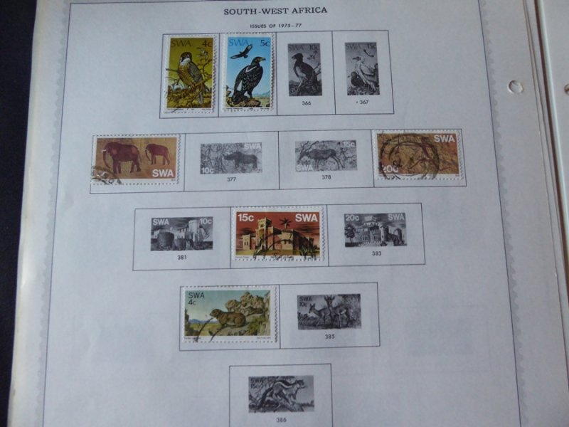 South West Africa 1923-1986 Stamp Collection on Album Pages