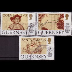 GUERNSEY 1992 - Scott# 467/70 Europa-Columbus 23-28p Used