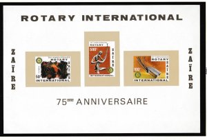 Zaire # 973a, Rotary International 75th Anniversary, IMPERF Mint NH,