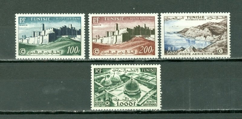 TUNISIA 1953 AIR #C17-20...SET...MNH...$105.75