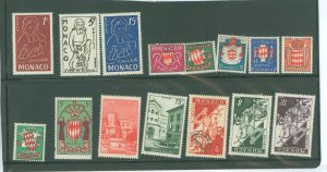 Monaco #309-323 Mint (NH) Single (Complete Set)