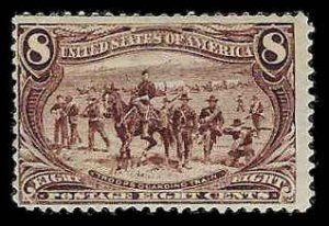 PCBstamps  US # 289 8c Troops Guarding Wagon Train, MH, (2)
