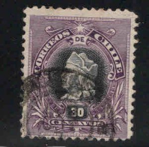 Chile Scott 55 used from 1901-02 set tear at lower left