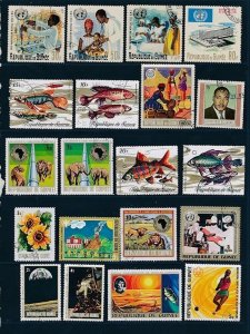 D393929 Guinea Republic Nice selection of VFU Used stamps