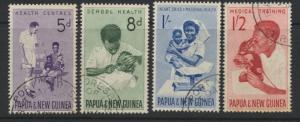 Papua New Guinea SG SG 57 - 60   set of 4 Health Services Used 