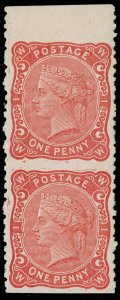 1d pink, NH MINT. 1880 PERKINS BACON TENDER ESSAY. PAIR