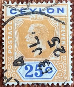 Ceylon #238 Used Single King Edward VII L21