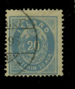 Iceland #17a Used F-VF CAt$375