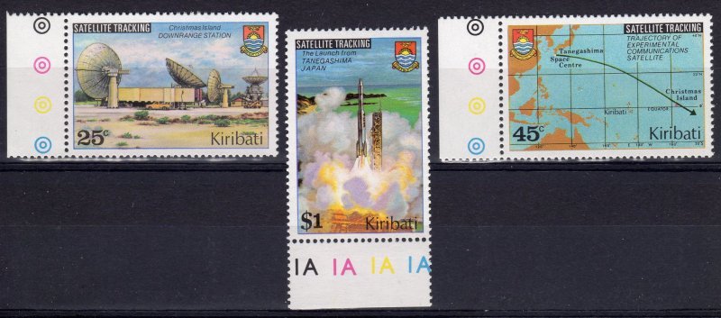 Kiribati 1980 SPACE SATELLITES NASDA AGENCY set Perforated Mint (NH)