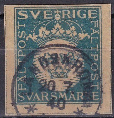 Sweden Military Reply Stamp F-VF Used   (Z6239)