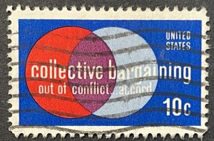 US #1558 Used F/VF 10c Collective Bargaining 1975 [G11.5.3]