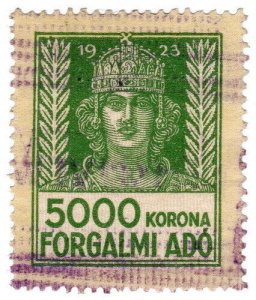 (I.B) Hungary Revenue : Sales Tax 5000kr