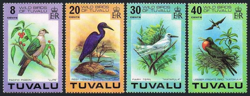 Tuvalu 73-76, MNH. Wild Birds. Pacific pigeon, Reef heron, Fairy tern, 1978