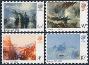 Great Britain 736-739, MNH. Michel 669-672. Joseph Mallord William Turner, 1975.