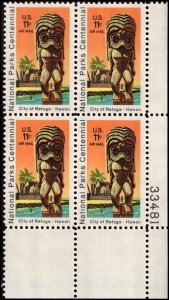 US #C84 NATIONAL PARKS MNH LR PLATE BLOCK #33481 DURLAND .90¢