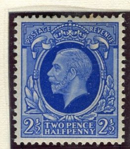 BRITAIN; 1934 early GV Portrait issue Mint hinged 2.5d. value