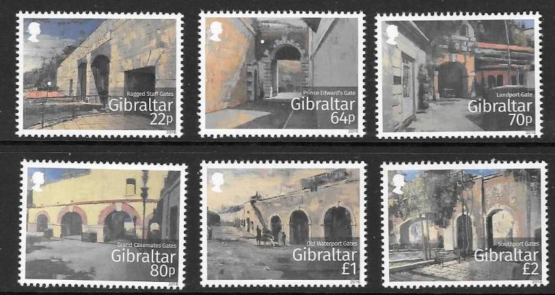 GIBRALTAR SG1690/52016 HISTORIC GATES  MNH