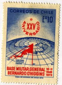 CHILE #434 - UNUSED MINT NO GUM - 1973 - CHILE027