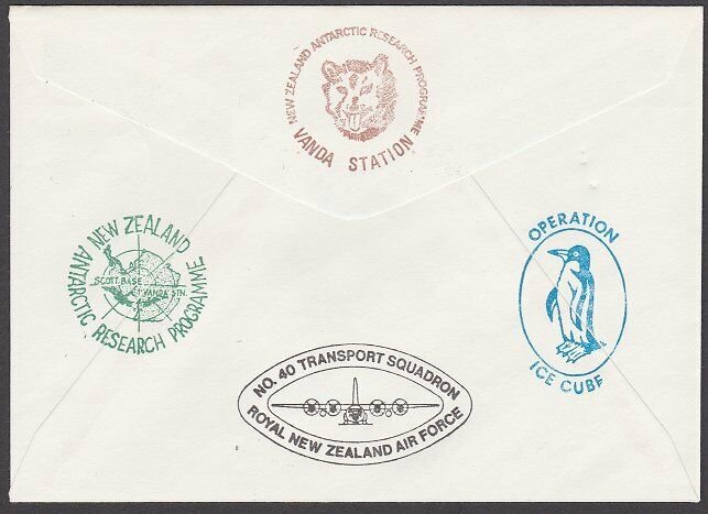 NEW ZEALAND ANTARCTIC 1978 RNZAF signed flight cover ex Scott Base..........A797