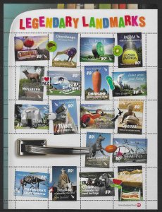 NEW ZEALAND SG3474a 2014 LEGENDARY LANDMARKS MNH