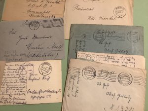 Germany WW1 & 2 military postal service 12 items  Ref A1009 