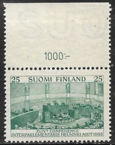 FINLAND 1955 Interparliamentary Union Conference Issue Sc 329 MNH